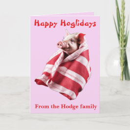 Funny Festive Pigs in Blankets Christmas Animal Lo Karte