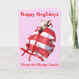 Funny Festive Pigs in Blankets Christmas Animal Lo Karte