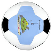 Funny Fett hungriger grüner Cartoon Fußball (Gedreht)