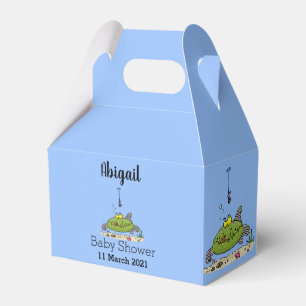 Funny Fett hungriger grüner Cartoon Geschenkschachtel