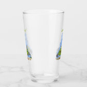 Funny Fett hungriger grüner Cartoon Glas (Rechts)