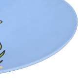 Funny Fett hungriger grüner Cartoon Schneidebrett (Ecke)