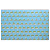 Funny Fett hungriger grüner Cartoon Stoff (Fat Quarter (45,7 x 55,9 cm))