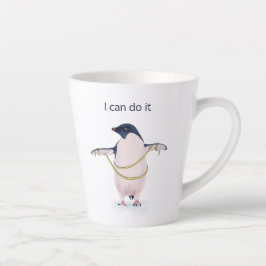 Funny Fett Pinguin Gewichtsverlust Diät Motivieren Milchtasse