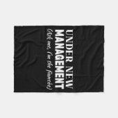 Funny Fiancee Under New Management Matching Fiance Fleecedecke (Vorderseite (Horizontal))