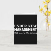 Funny Fiancee Under New Management Matching Fiance Karte (Gelbe Blume)