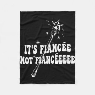 Funny Fiancée Verlobung Brautparty Wizard Wand Fleecedecke