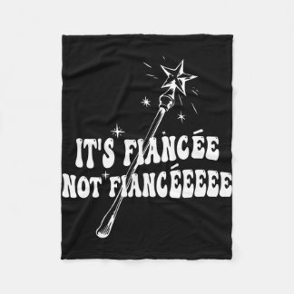 Funny Fiancée Verlobung Brautparty Wizard Wand Fleecedecke