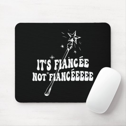 Funny Fiancée Verlobung Brautparty Wizard Wand Mousepad (Mit Mouse)