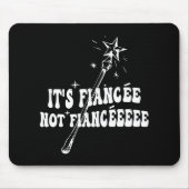 Funny Fiancée Verlobung Brautparty Wizard Wand Mousepad (Vorne)
