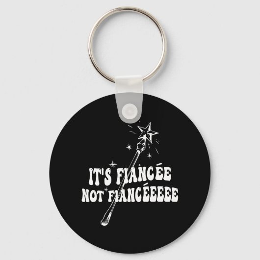 Funny Fiancée Verlobung Brautparty Wizard Wand Schlüsselanhänger (Vorderseite)