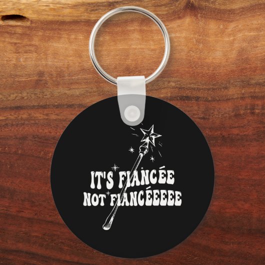 Funny Fiancée Verlobung Brautparty Wizard Wand Schlüsselanhänger (Vorderseite)