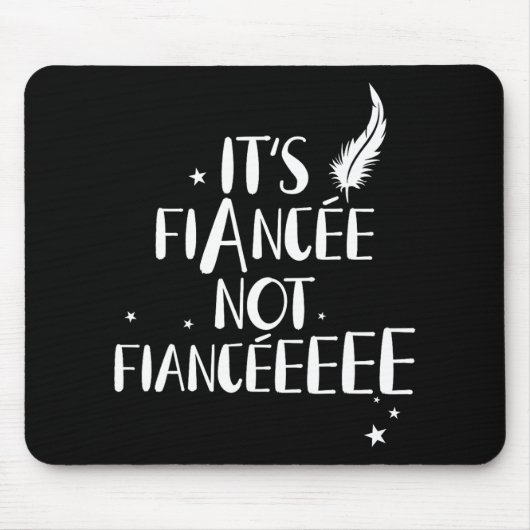 Funny Fiancée Verlobung Bridal Vorschlag Wizard Wa Mousepad (Vorne)