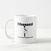 Funny Fibonacci bildete Körper Übergewicht Fettlei Kaffeetasse (Links)
