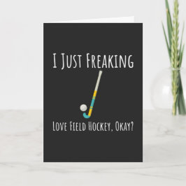 Funny Field Hockey Cards Team Player Sports Karte
