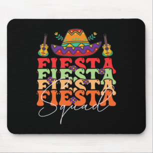 Funny Fiesta Squad Cinco De Mayo Mexican Party Cin Mousepad