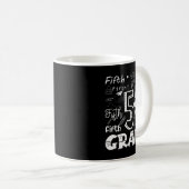Funny Fifth Grade Doodle Tygraphy Birthday Design  Kaffeetasse (VorderseiteRechts)