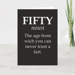 Funny Fifty Birthday Cards Joke 50th Humorous Karte