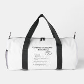 Funny Fighter Life Spaß Duffle Bag (Rückseite)