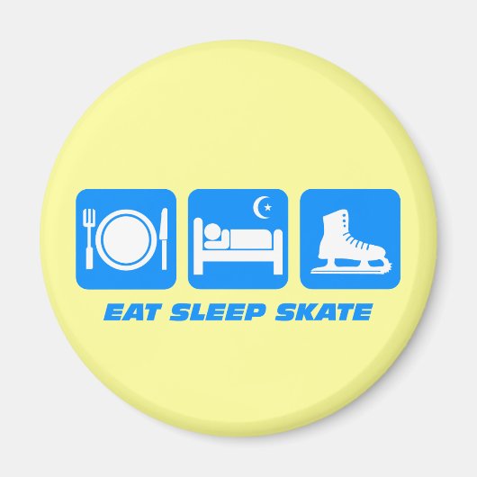 Funny figure Skaten Magnet (Vorne)