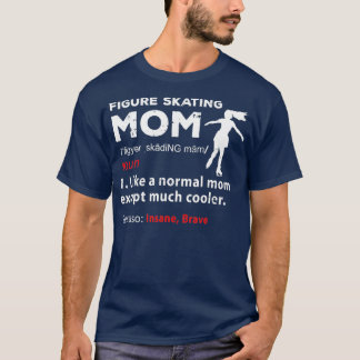 Funny Figure Skaten Mama Abbildung Skater Mutter T-Shirt
