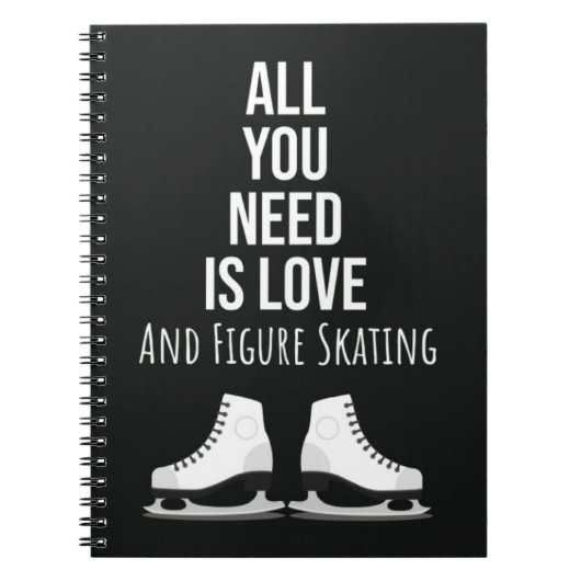 Funny Figure Skating Gifts Humor Ice Skater Winter Notizblock (Vorderseite)
