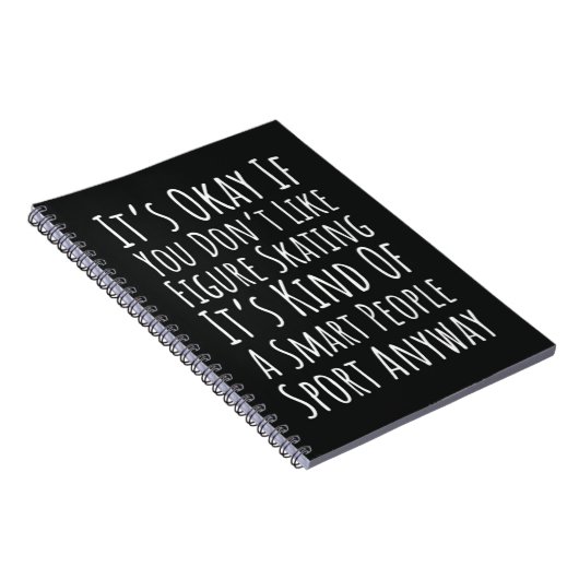 Funny Figure Skating Gifts Winter Sports Skater Notizblock (Rechte Seite)