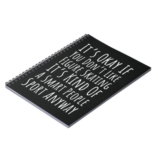 Funny Figure Skating Gifts Winter Sports Skater Notizblock (Linke Seite)