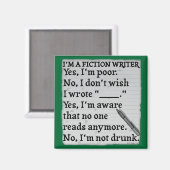 Funny Fiktion Writer Anssheet Paper Magnet (Vorderseite/Rückseite)