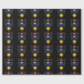 Funny Filipino Amerikanische Philippinen Pinoy Pin Geschenkpapier (Flach)