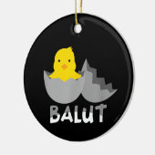 Funny Filipino Balut Keramik Ornament (Links)