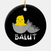 Funny Filipino Balut Keramik Ornament (Hinten)