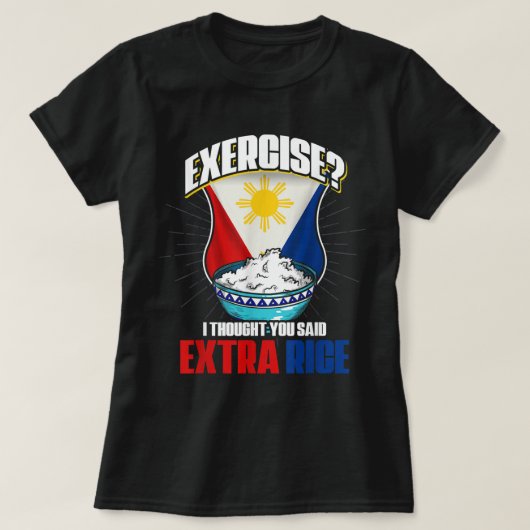 Funny Filipino Joke Filipina Philippinen T-Shirt (Design vorne)