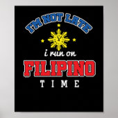 Funny Filipino Time Poster (Vorne)