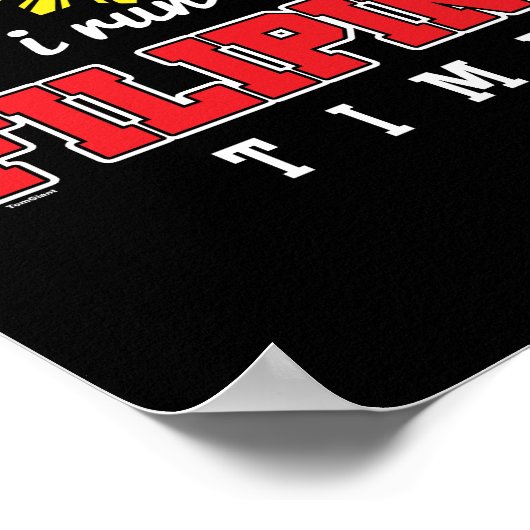 Funny Filipino Time Poster (Ecke)