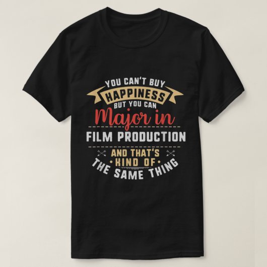 Funny Film Production Major Student Shirt Graduati (Design vorne)