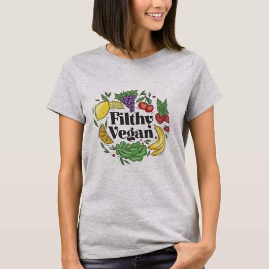 Funny Filthy Vegan T-Shirt (Vorderseite)