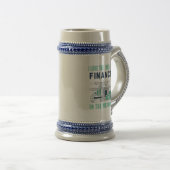 Funny Finance Mug Business Office Coworker Blue Bierglas (VorderseiteRechts)