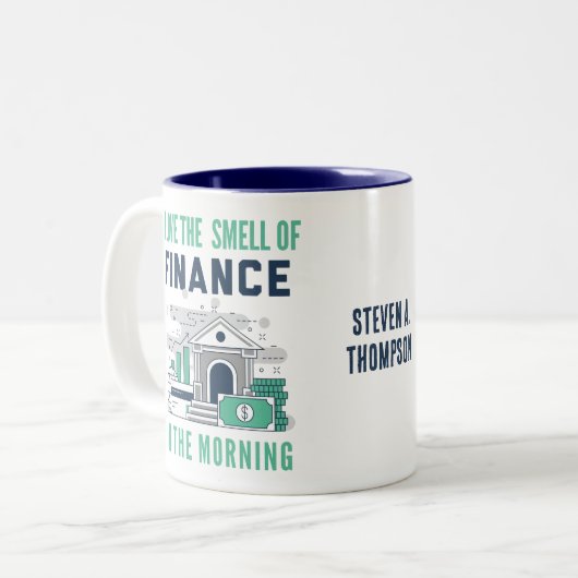 Funny Finance Tasse (Vorderseite Links)