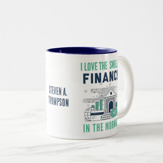 Funny Finance Tasse (VorderseiteRechts)