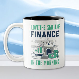 Funny Finance Tassen Business Office Coworker Blue
