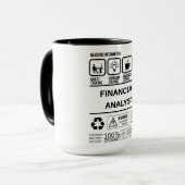 Funny Financial Analyst Handling Information Tasse (Vorderseite Links)