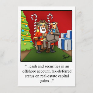 Funny Financial Business Weihnachten Einladung