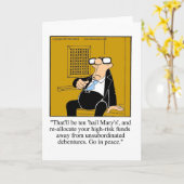 Funny Financial Spaß Blank Grußkarte Karte (Gelbe Blume)