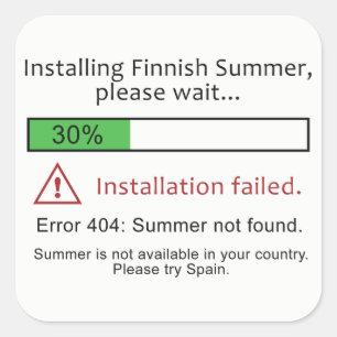 Funny Finland Summer Sticker