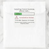 Funny Finland Summer Sticker (Tasche)