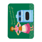 Funny Fire Alarm Supper Time Sprichwort Magnet (Vertikal)