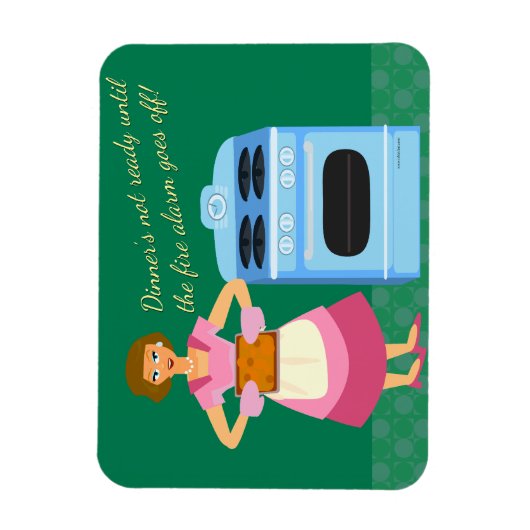 Funny Fire Alarm Supper Time Sprichwort Magnet (Vertikal)