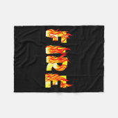 Funny Fire And Ice Fire Couple Diy Costume Hallowe Fleecedecke (Vorderseite (Horizontal))