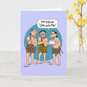 Funny "Fire Cake" Geburtstag Karte (Gelbe Blume)